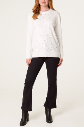 Essential Embellished Knit Jumper