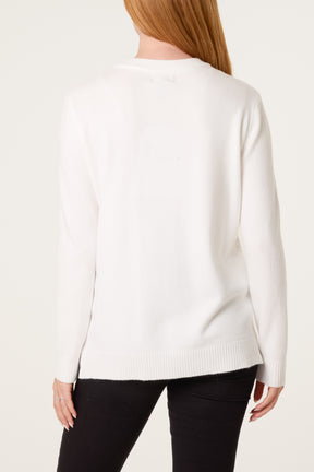 Essential Embellished Knit Jumper