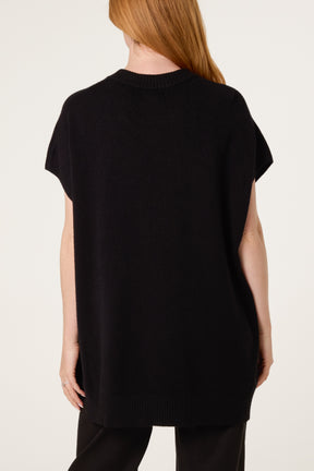Diamante Bow Short Sleeve Jumper