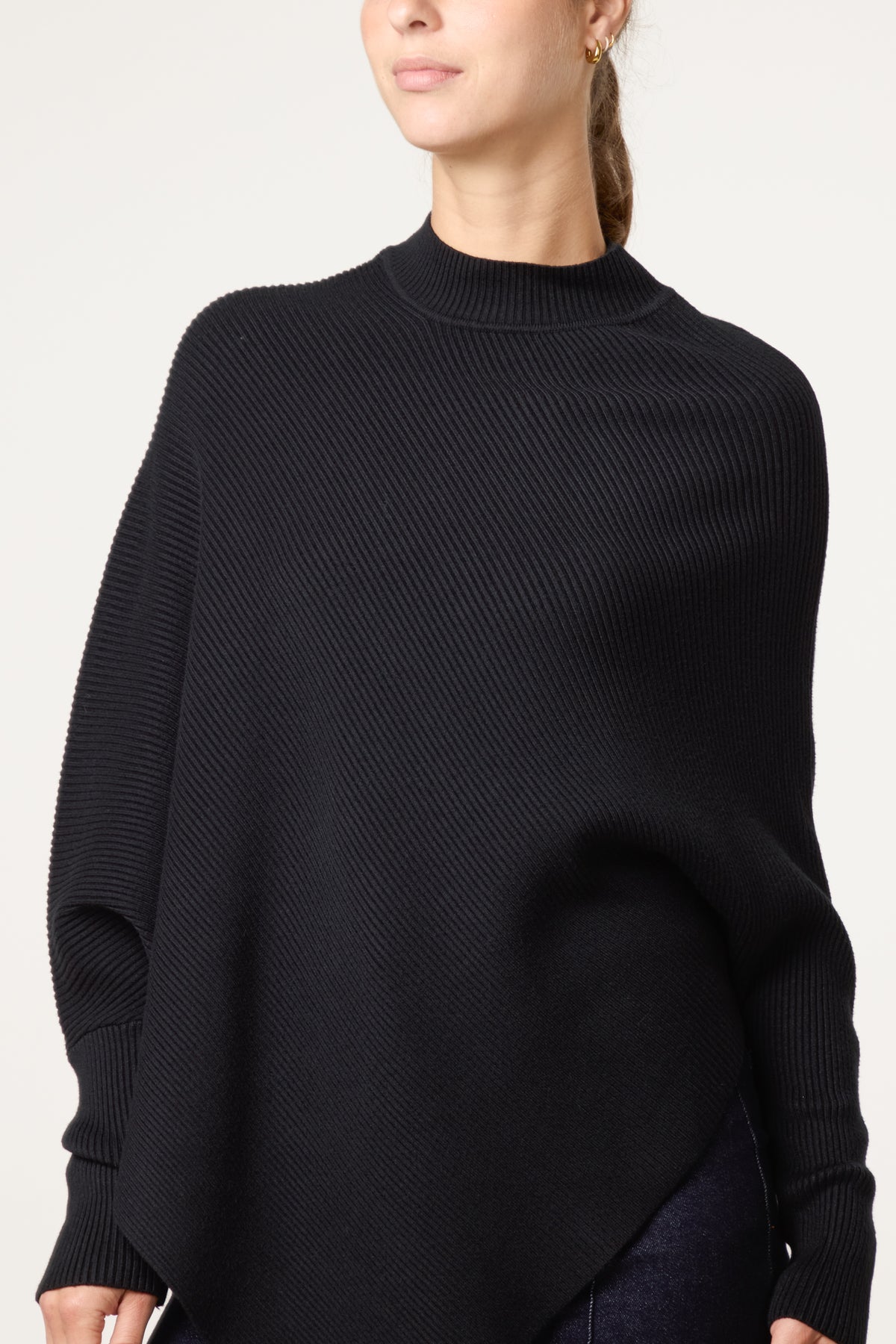 Knit Poncho Style Essential Jumper