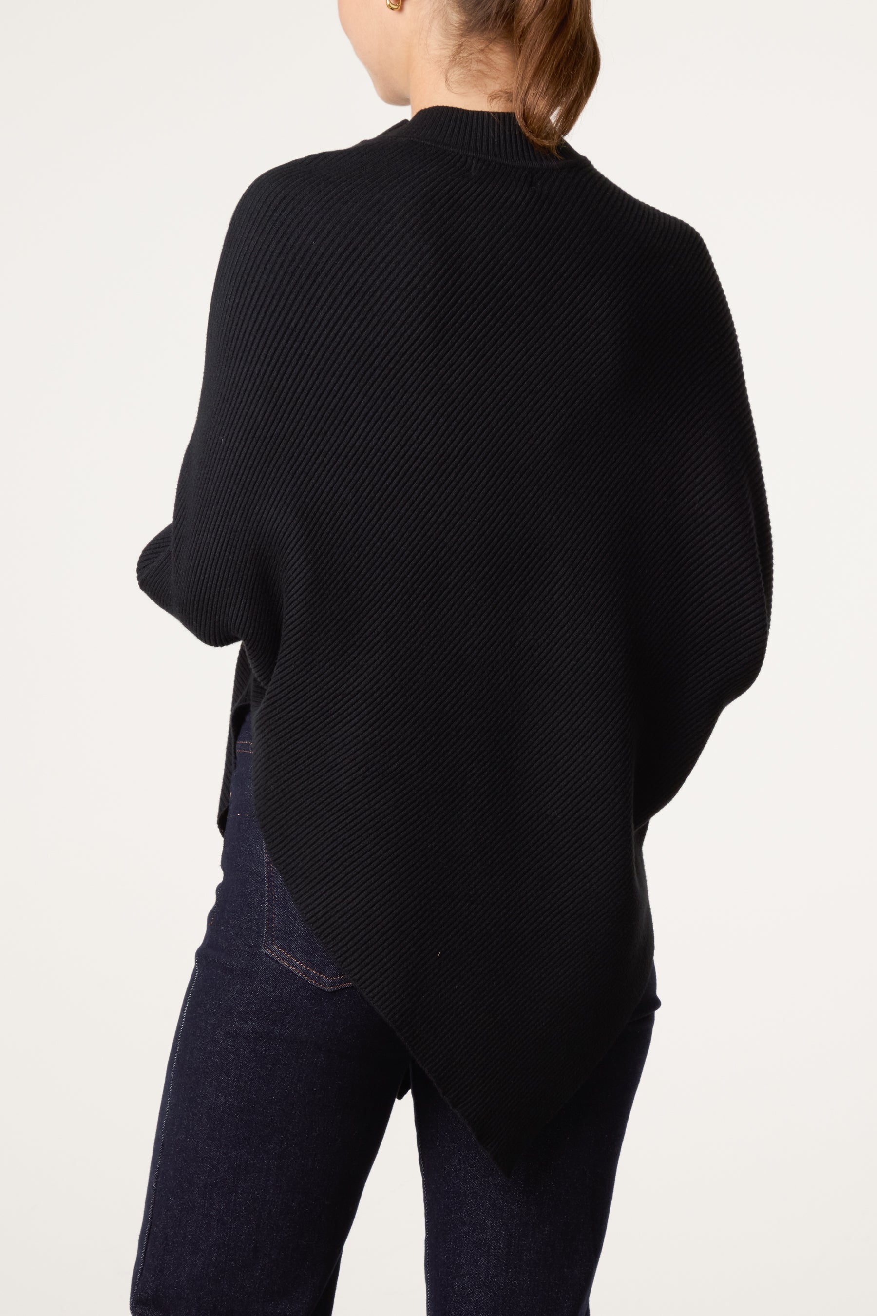 Knit Poncho Style Essential Jumper
