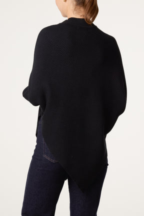 Knit Poncho Style Essential Jumper