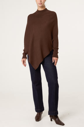 Knit Poncho Style Essential Jumper