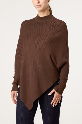 Knit Poncho Style Essential Jumper
