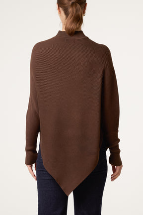 Knit Poncho Style Essential Jumper