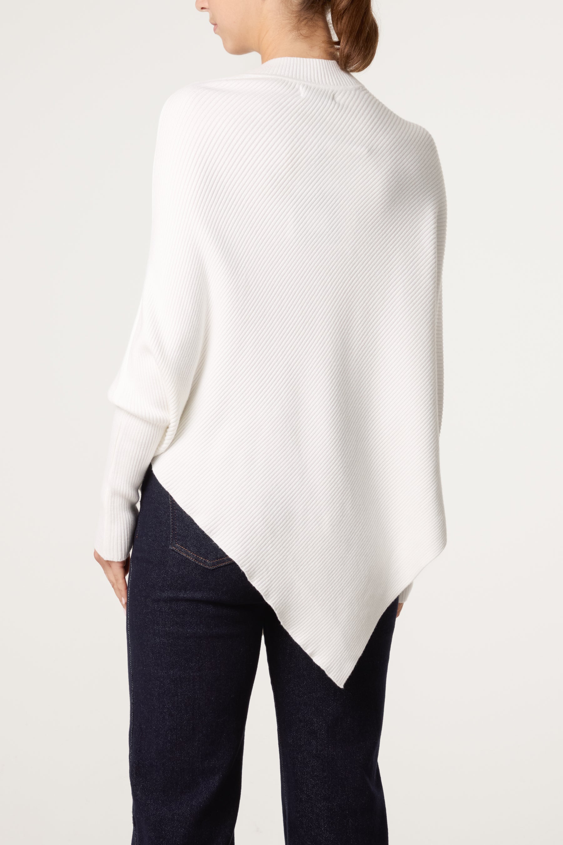 Knit Poncho Style Essential Jumper