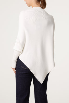 Knit Poncho Style Essential Jumper