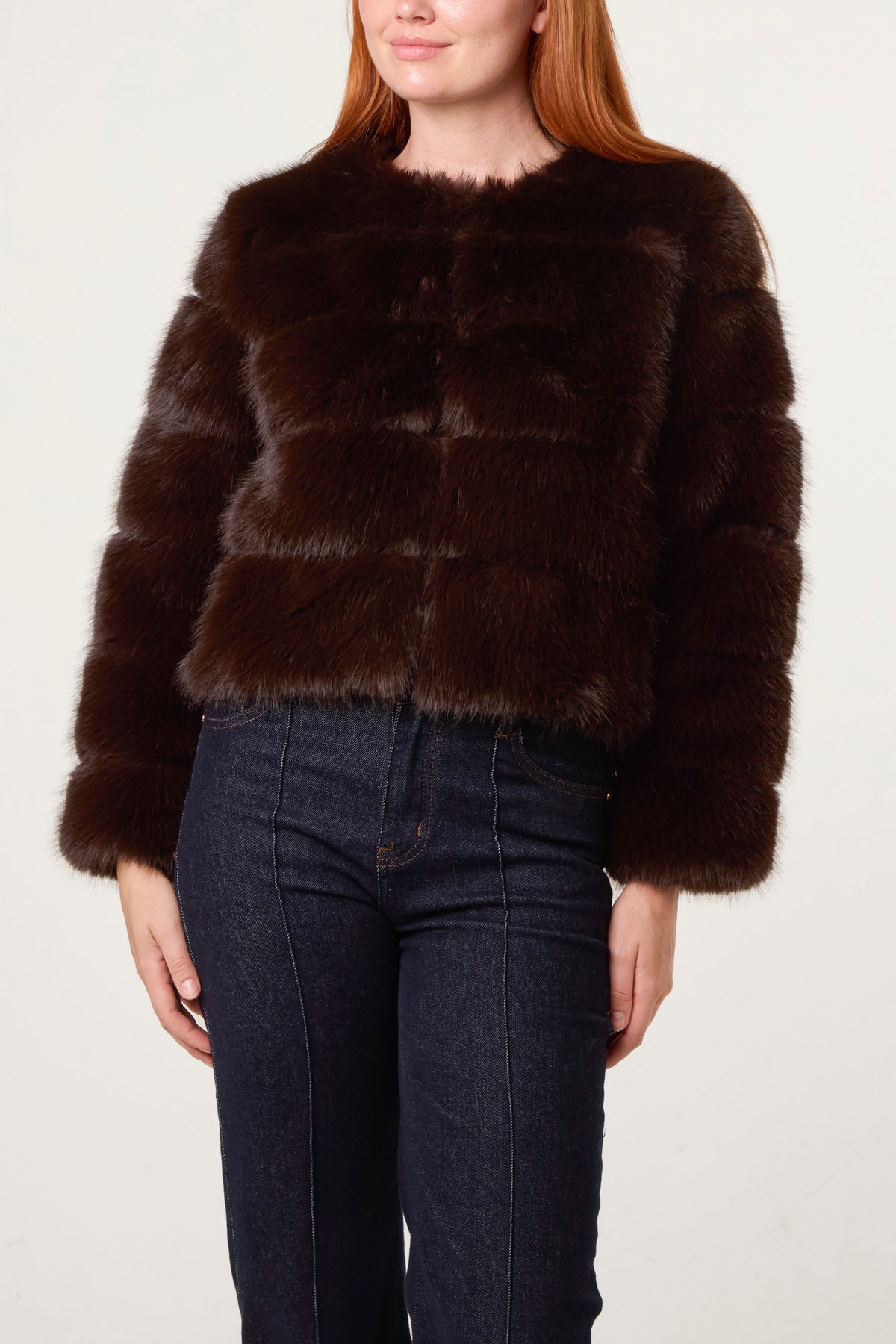 Faux Fur Cropped Jacket