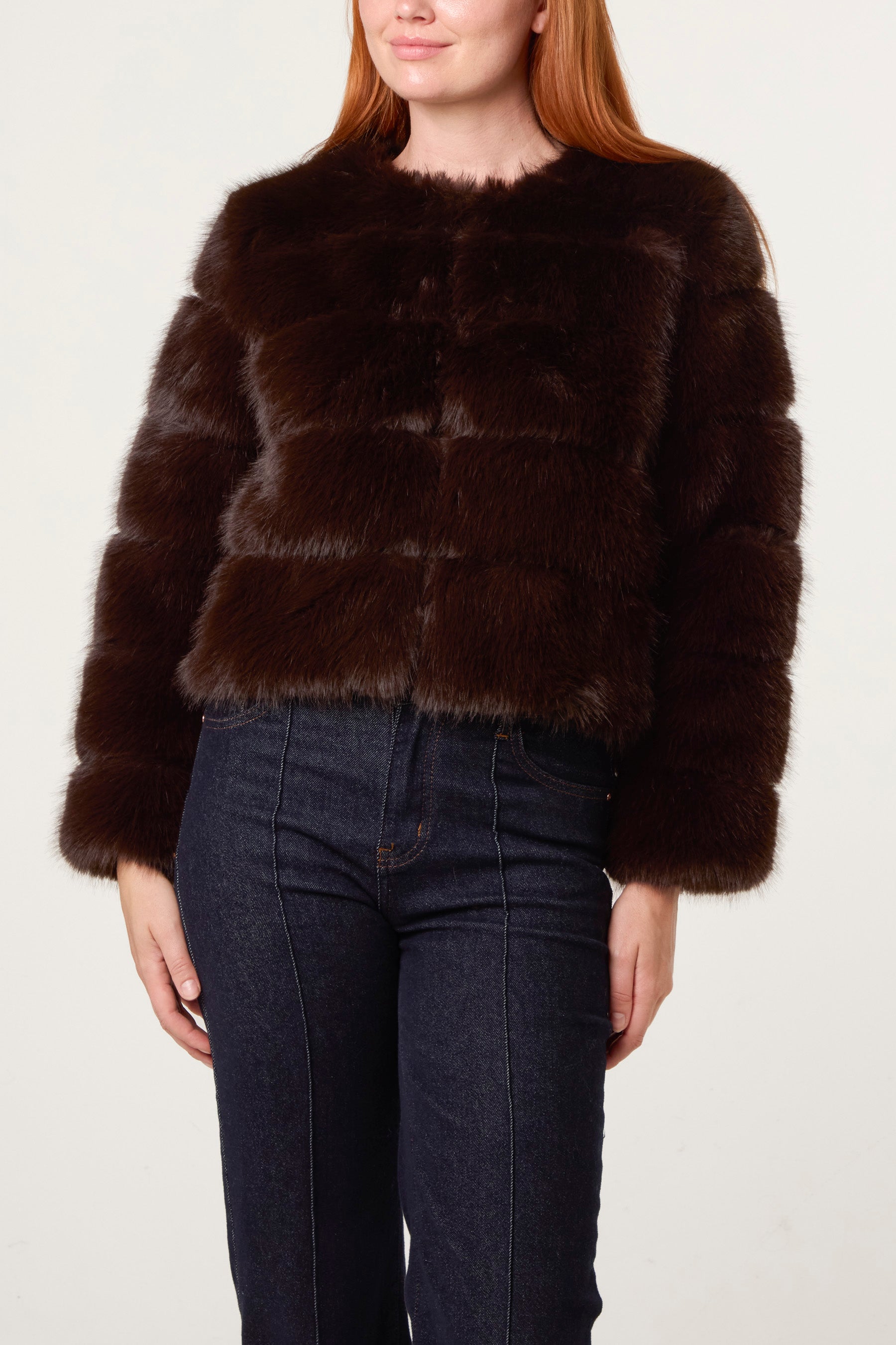 Faux Fur Cropped Jacket