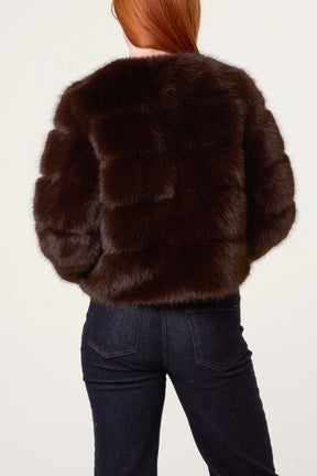 Faux Fur Cropped Jacket