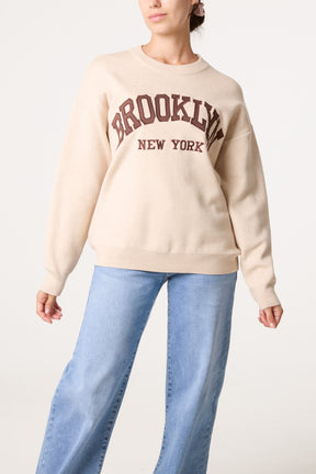 Brooklyn New York Light Knit Jumper