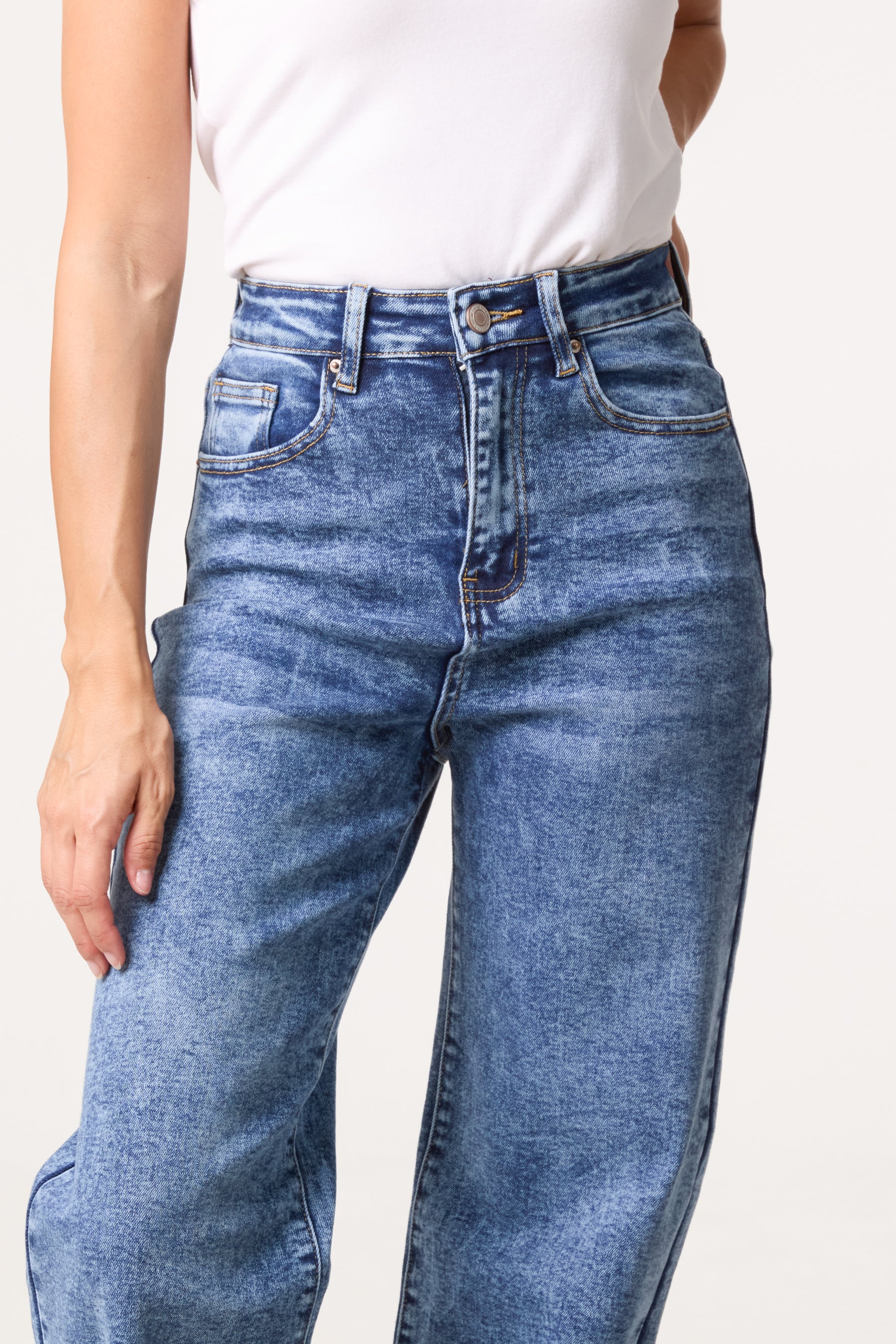 Washed Super Starched Jeans