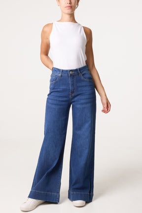 Wide Leg Super Starched Jeans