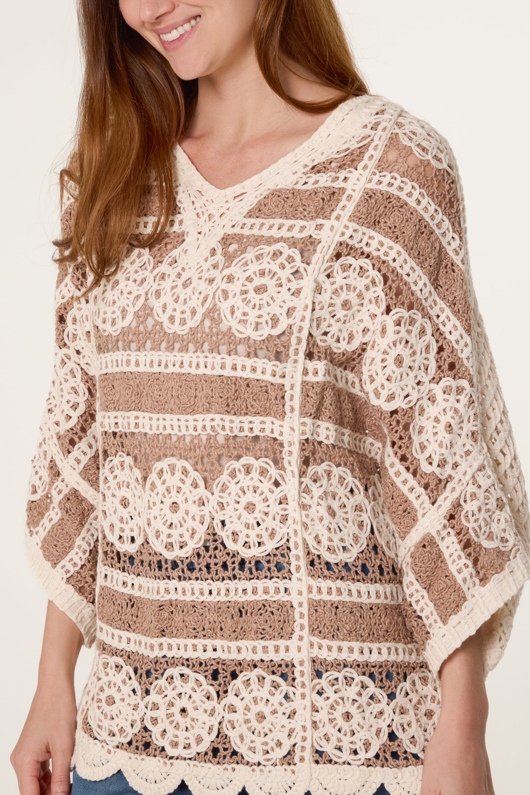 Crochet Circle Scallop Edge Top