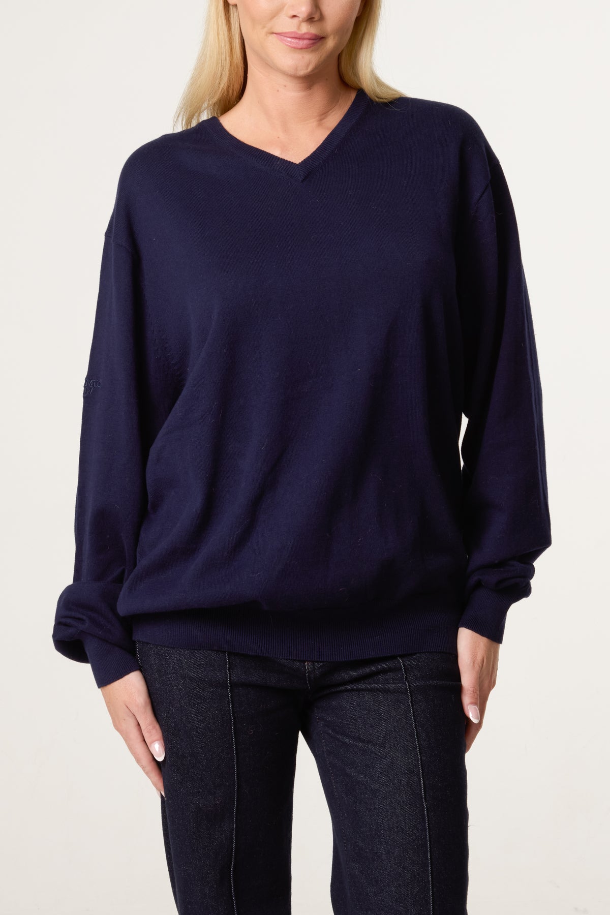 V-Neck Long Sleeve Jumper