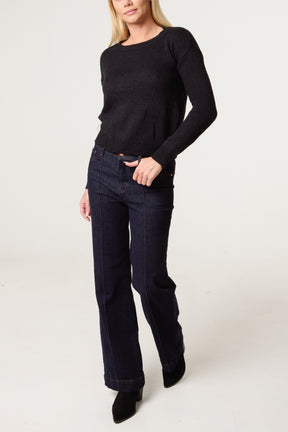 Round Neck Knit Jumper