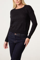 Round Neck Knit Jumper