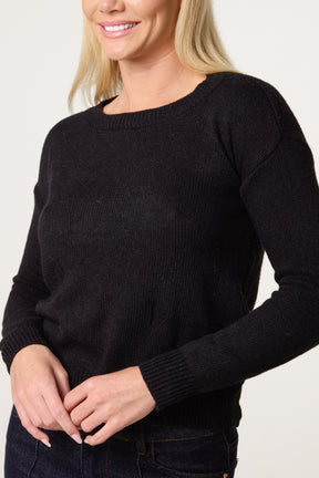 Round Neck Knit Jumper