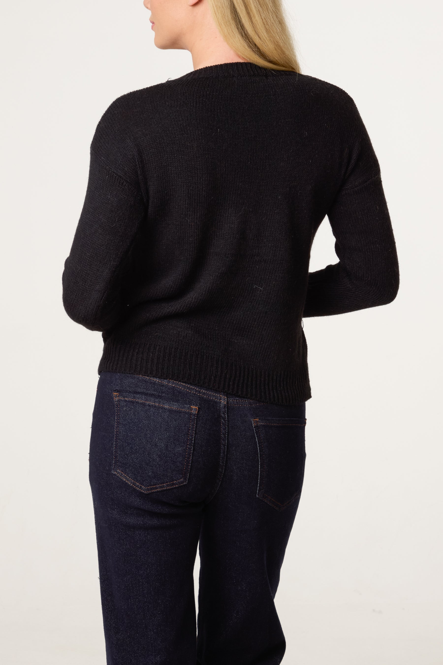 Round Neck Knit Jumper