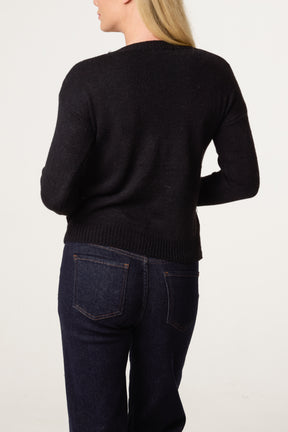 Round Neck Knit Jumper