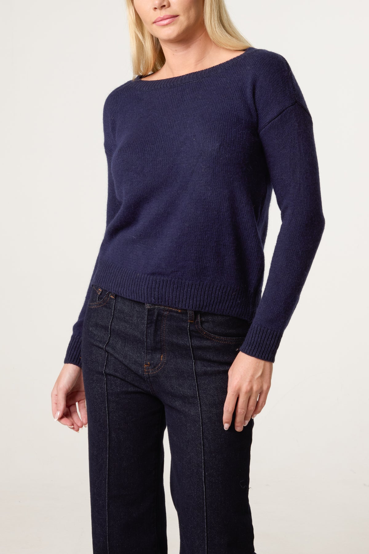 Round Neck Knit Jumper