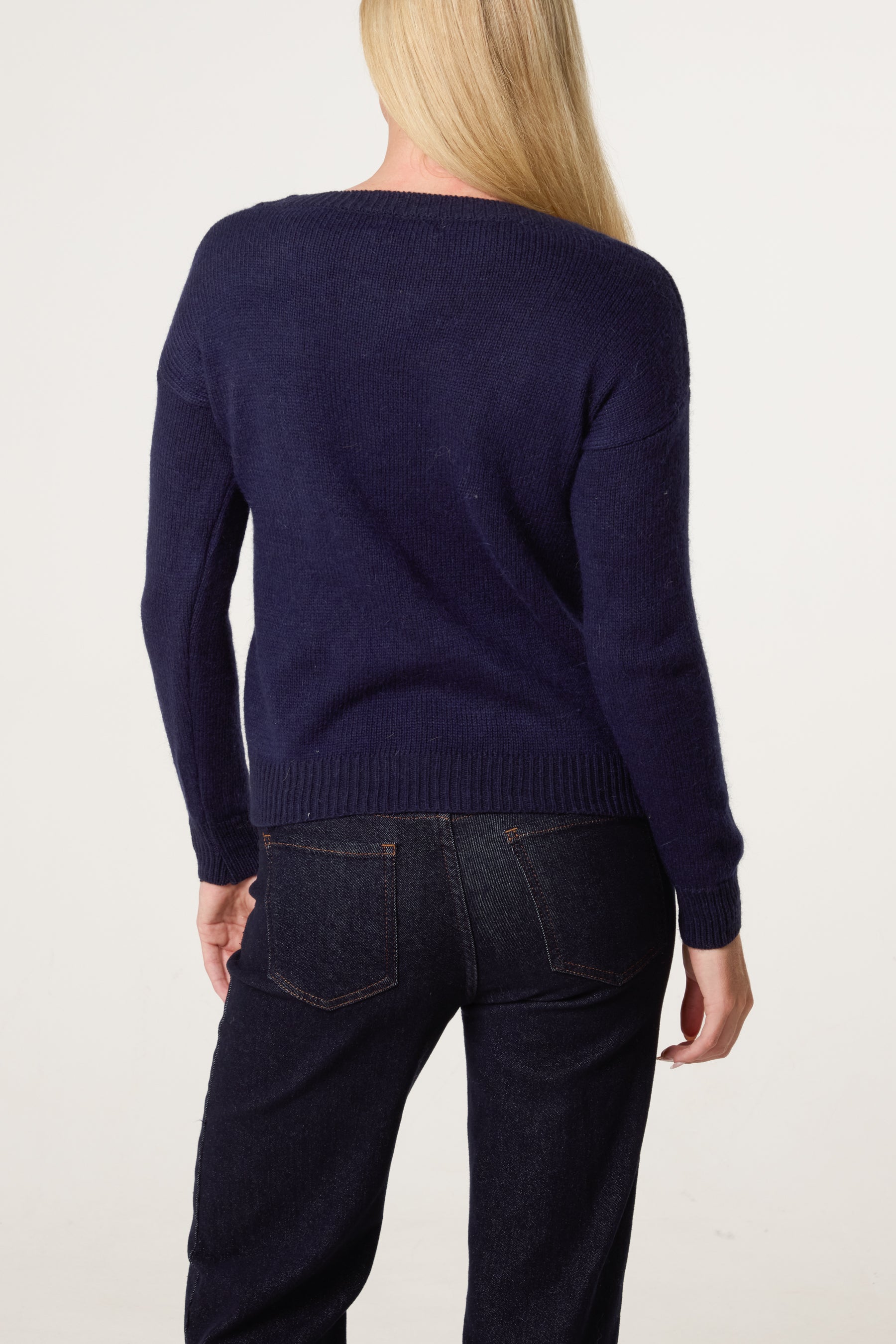Round Neck Knit Jumper
