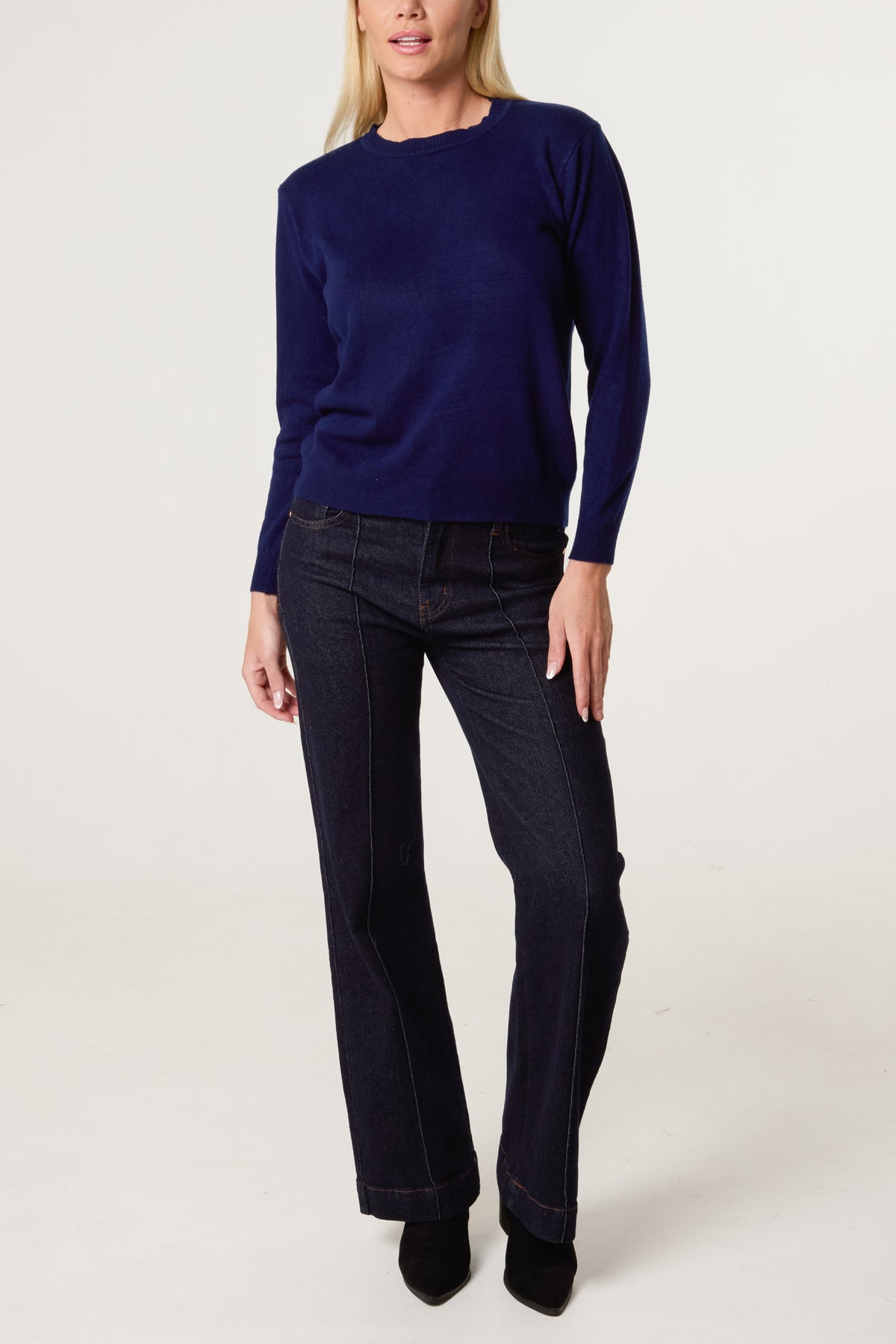Round Neck Knit Jumper
