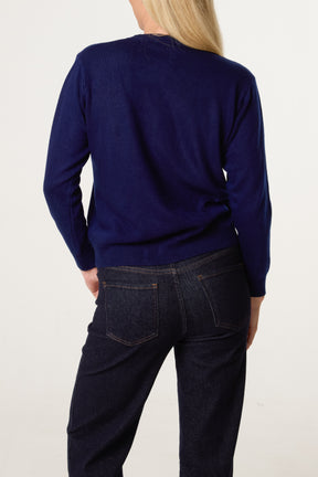 Round Neck Knit Jumper