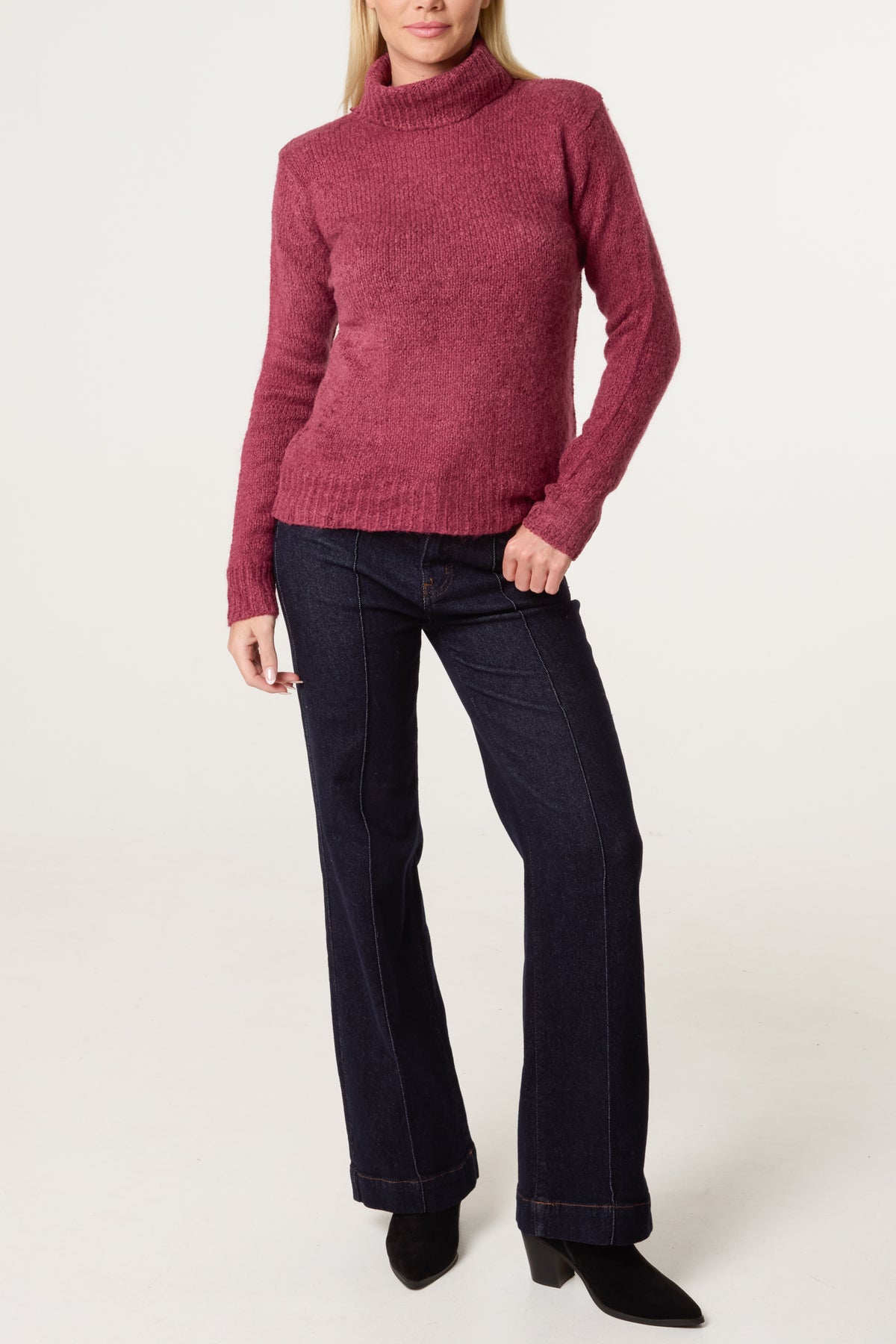 Roll Neck Thick Knit Jumper