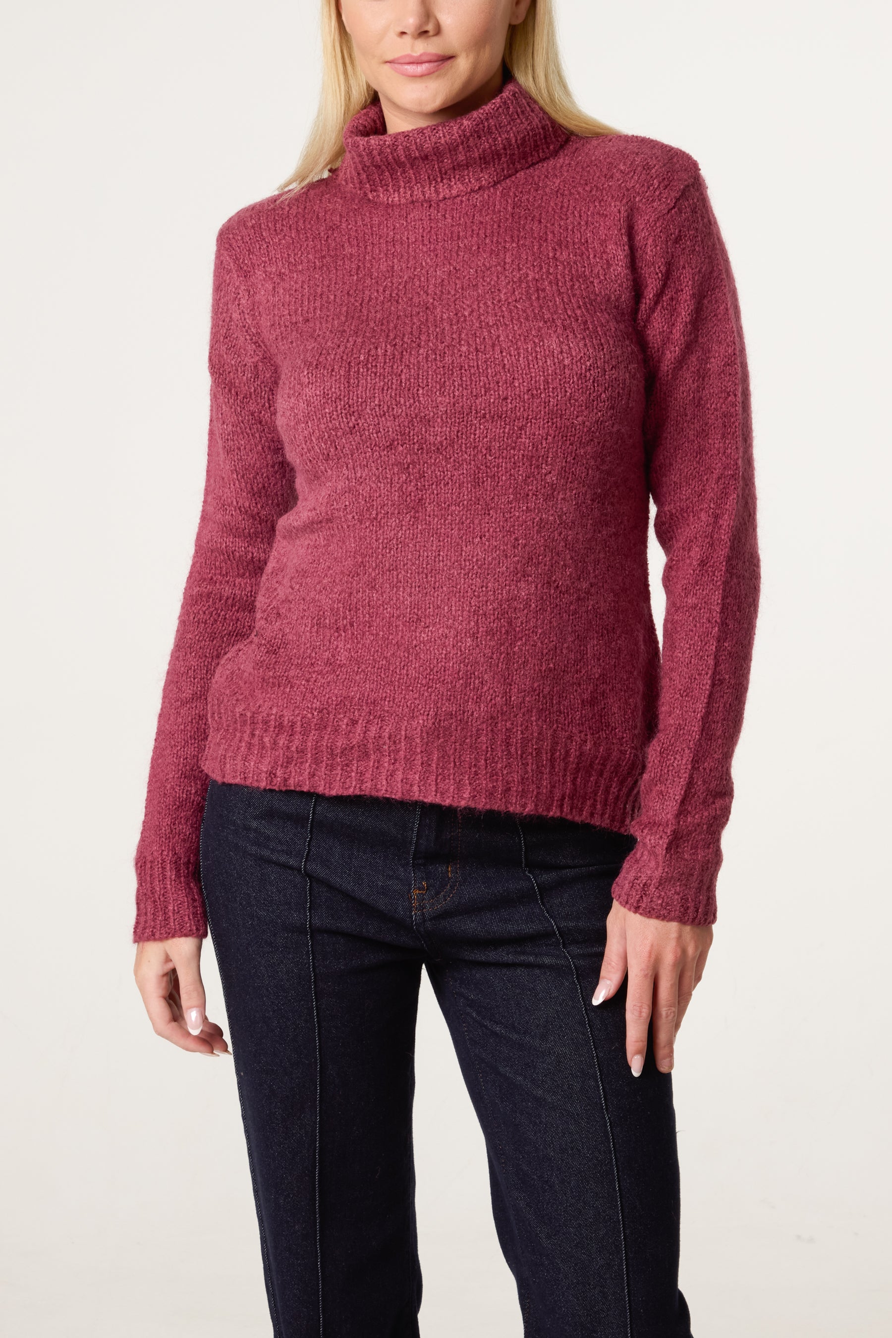 Roll Neck Thick Knit Jumper