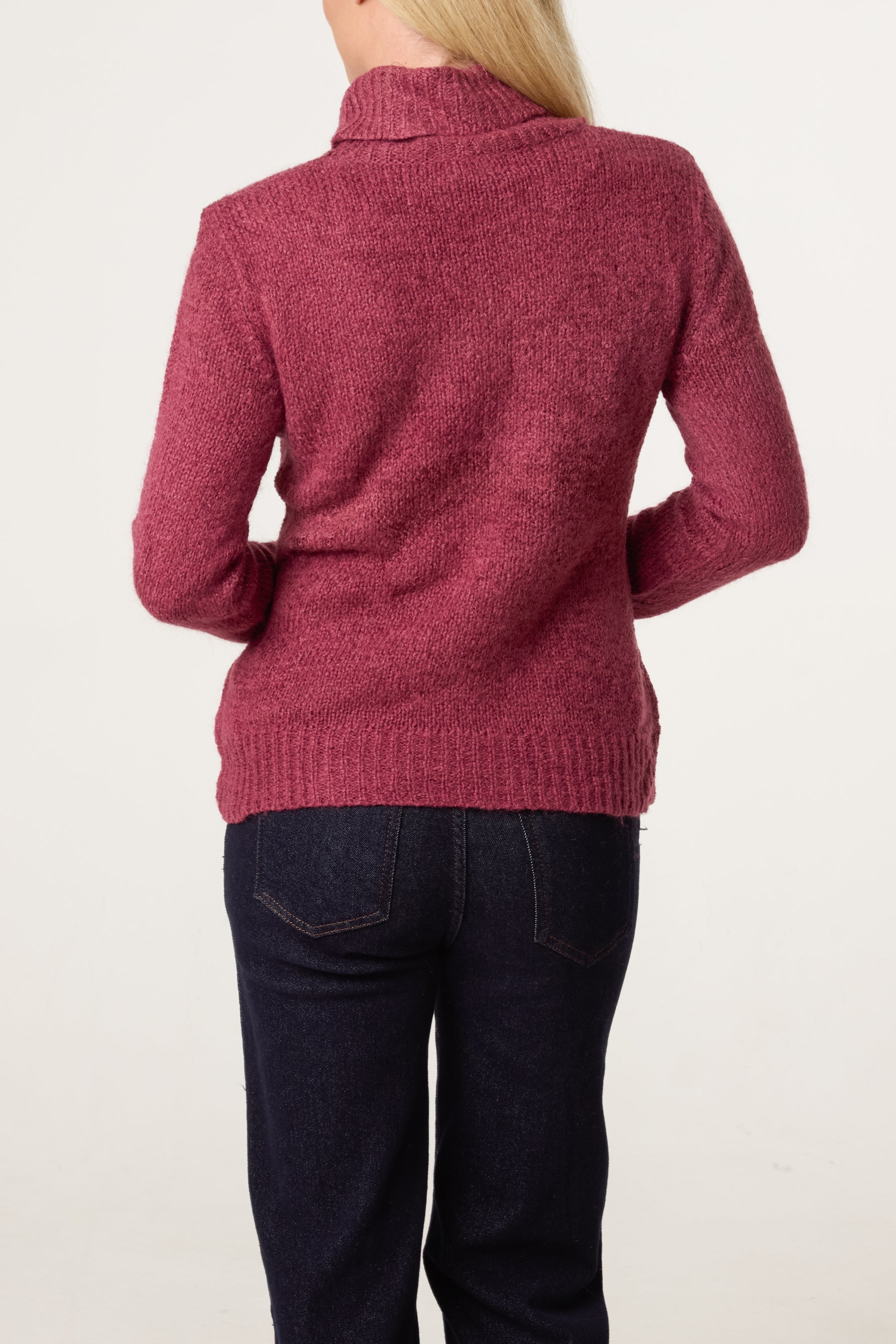 Roll Neck Thick Knit Jumper