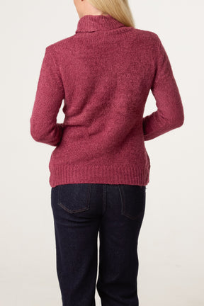 Roll Neck Thick Knit Jumper
