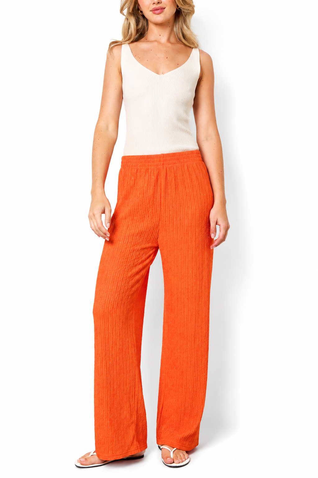 Diamante Embellished Elasticated Trousers