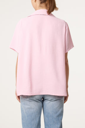 Scarf Tie Collar Shirt