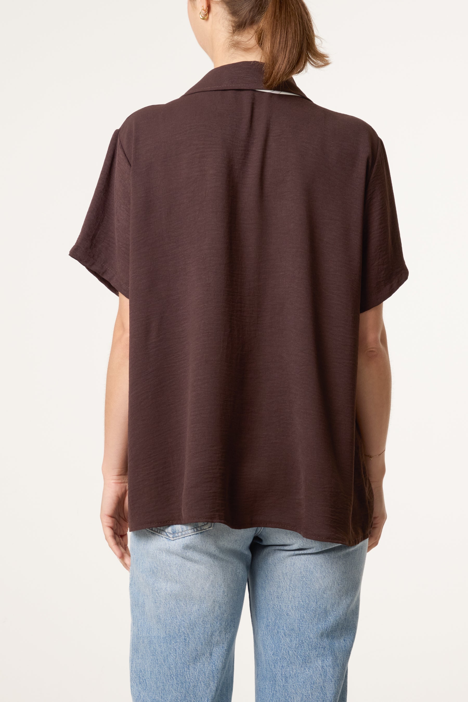 Scarf Tie Collar Shirt