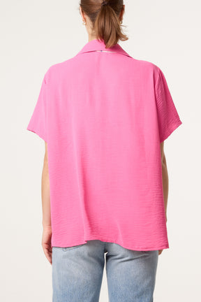 Scarf Tie Collar Shirt