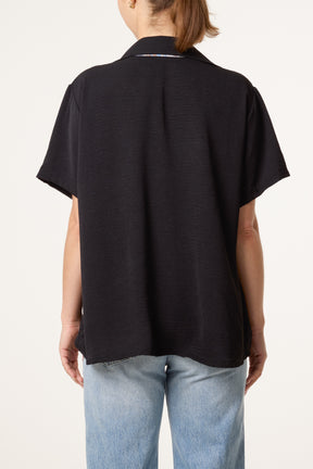 Scarf Tie Collar Shirt