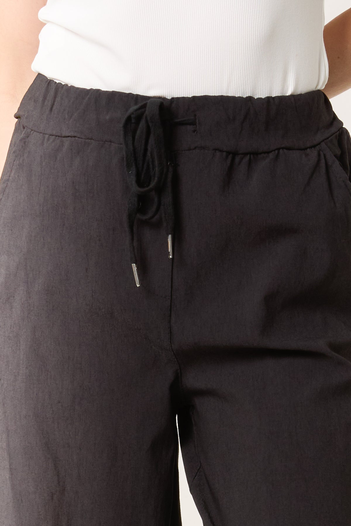 Magic Drawstring Wide Leg Trousers