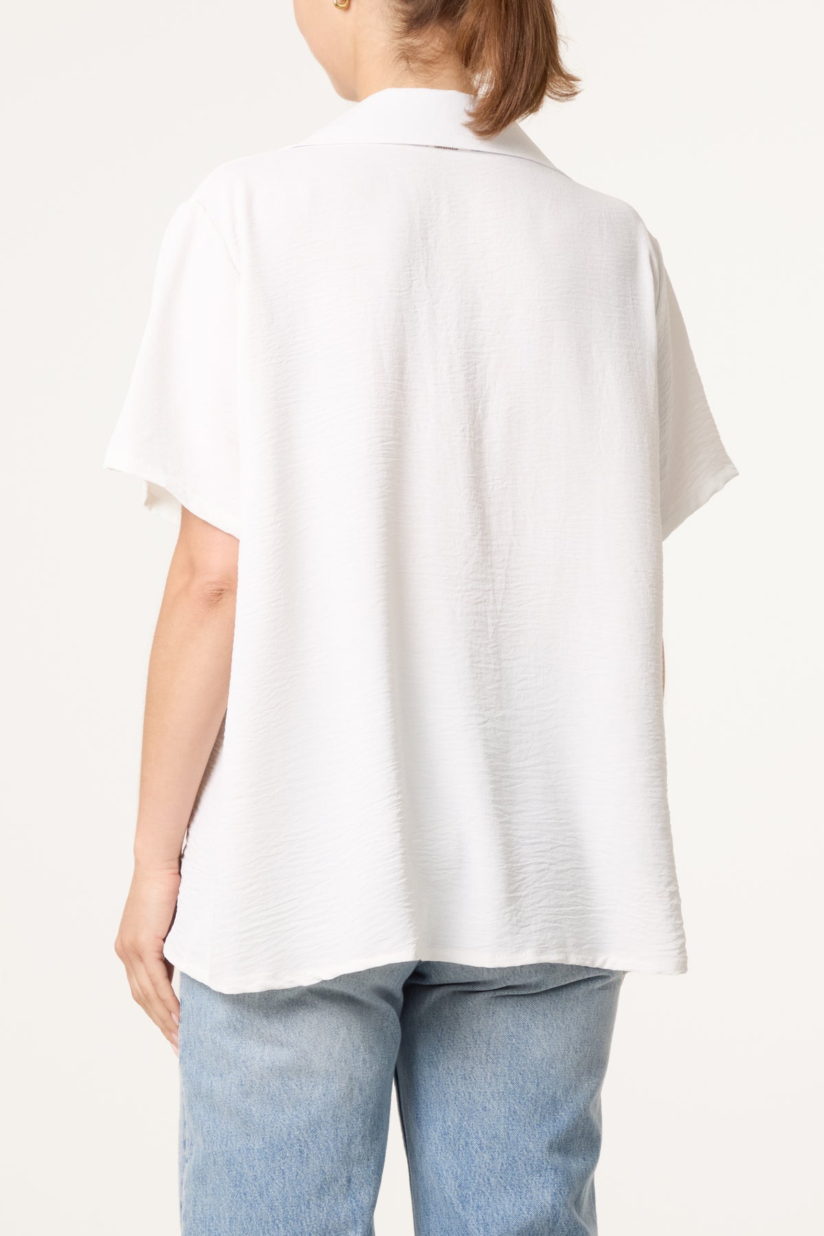 Scarf Tie Collar Shirt