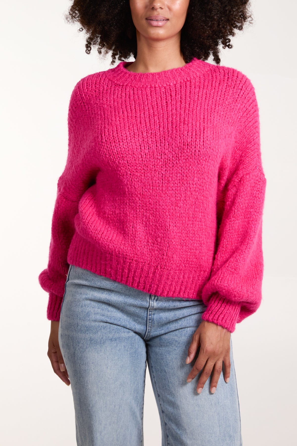 Soft Knit Wide Sleeve Jumper