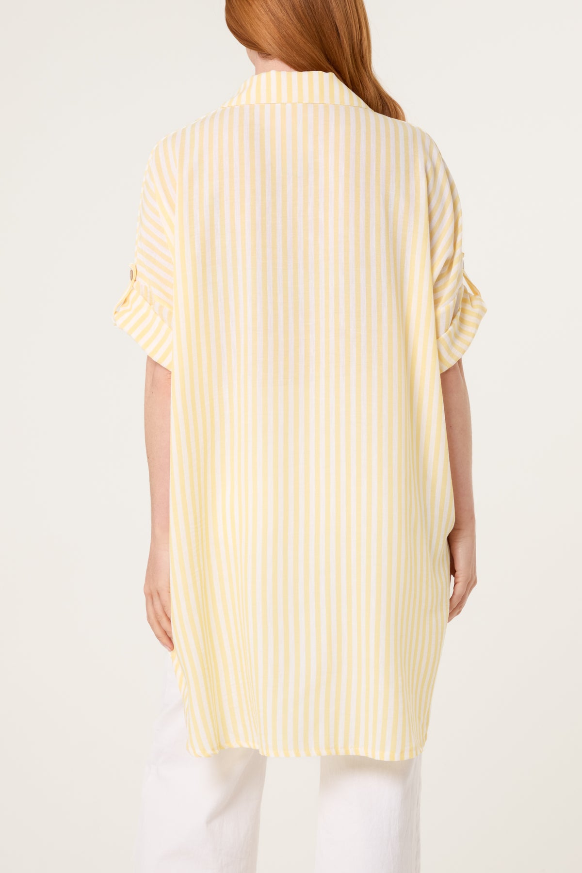 Longline Pinstripe Shirt