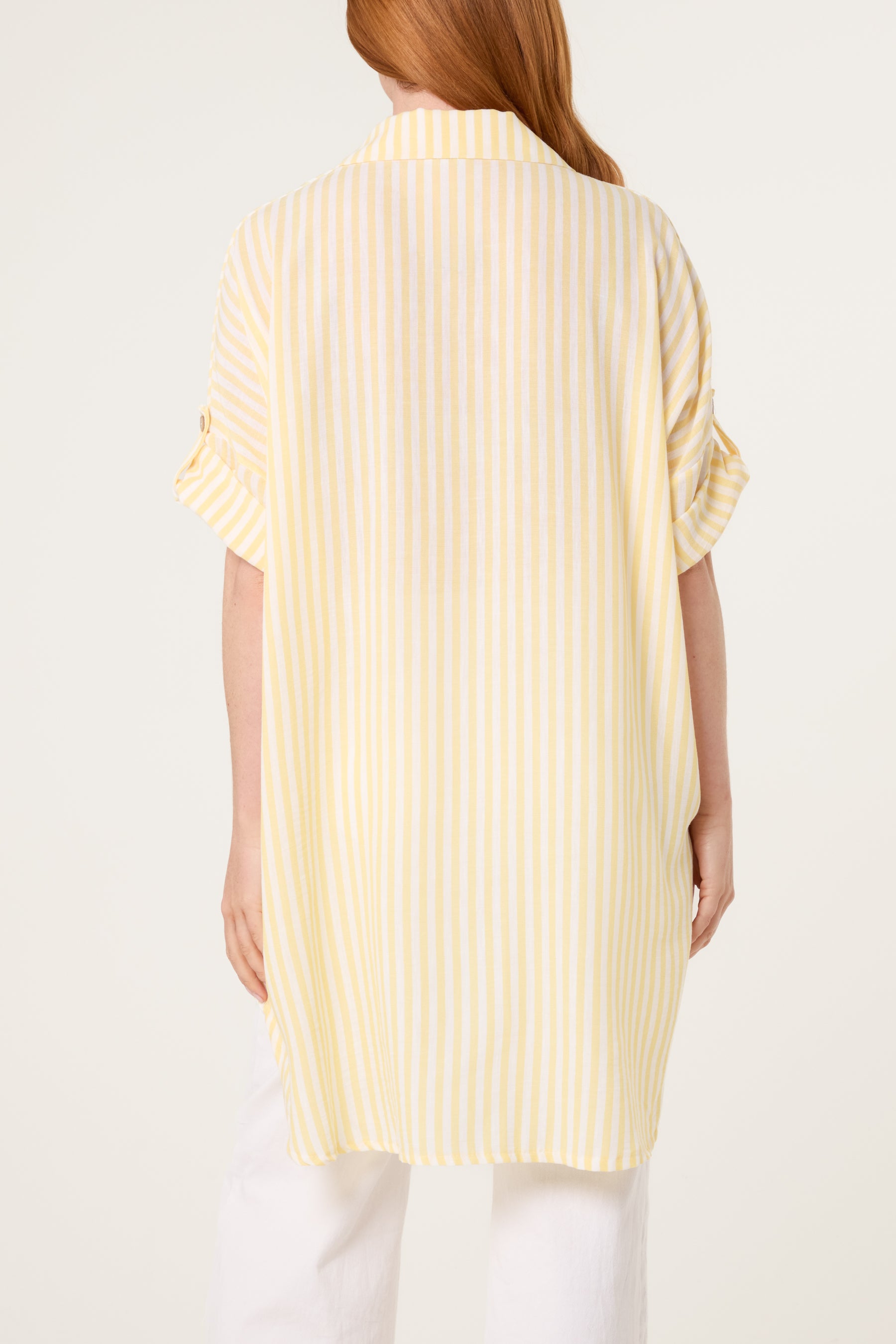 Longline Pinstripe Shirt