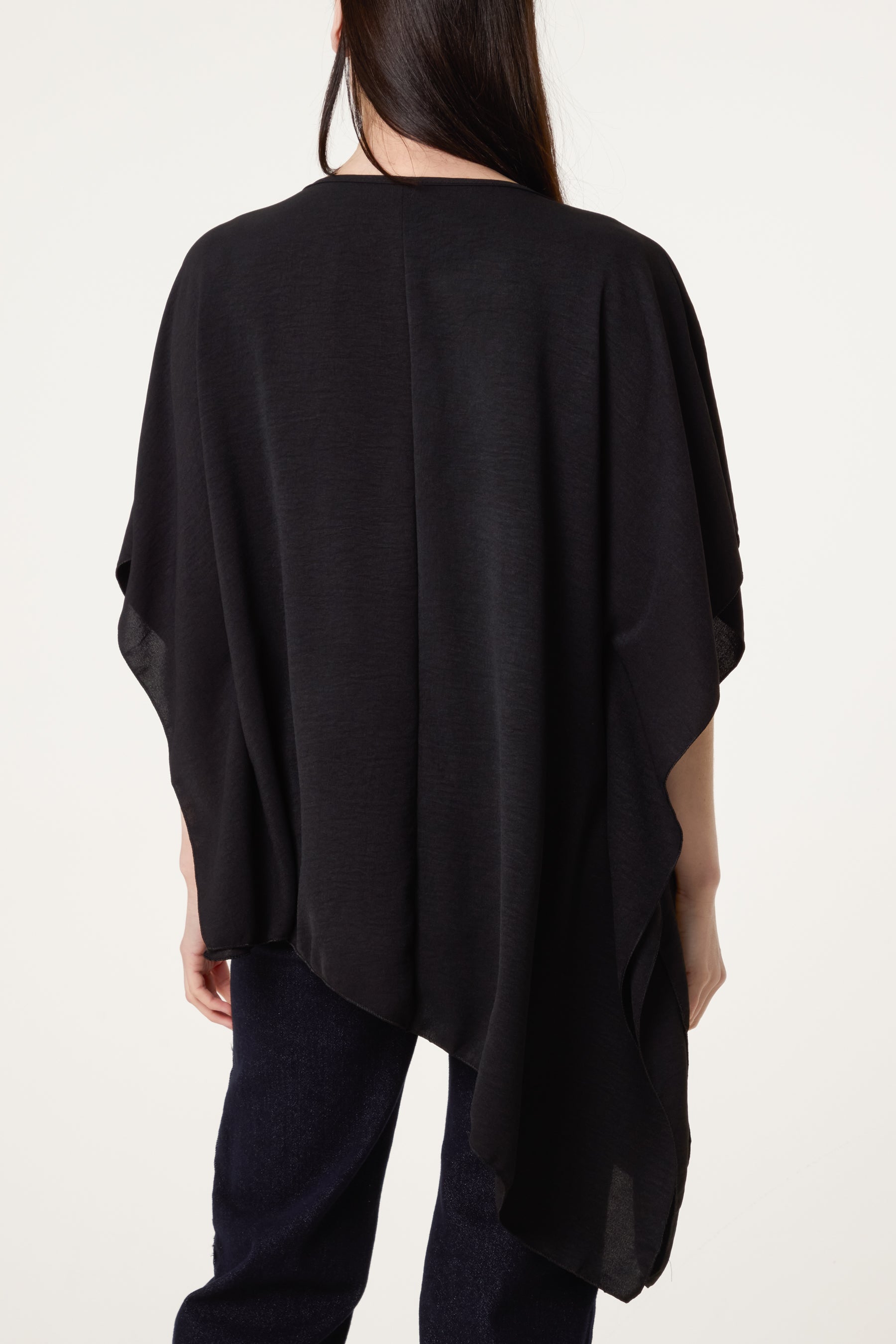 Asymmetric Double Frill Blouse