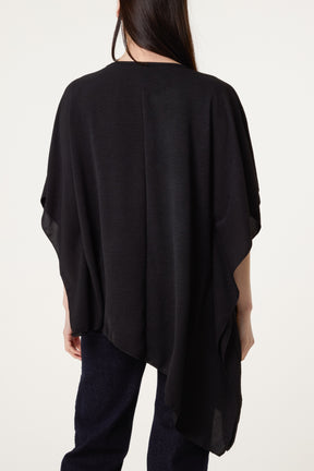 Asymmetric Double Frill Blouse