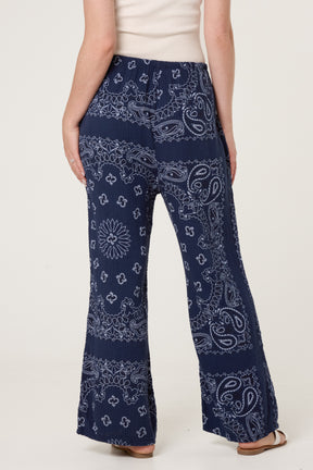 Bandana Trouser With Tie Front & Pockets