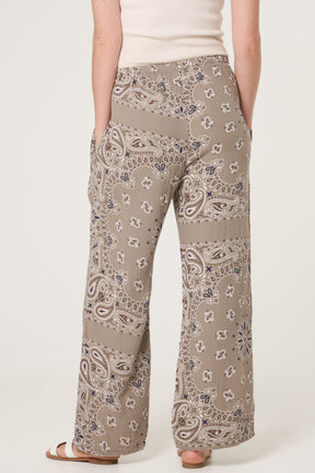Bandana Trouser With Tie Front & Pockets