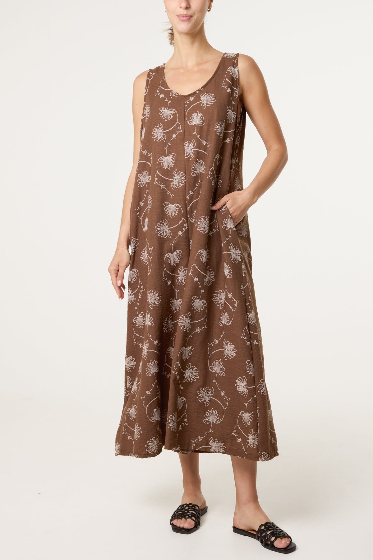 Leaf Print Jumpsuit