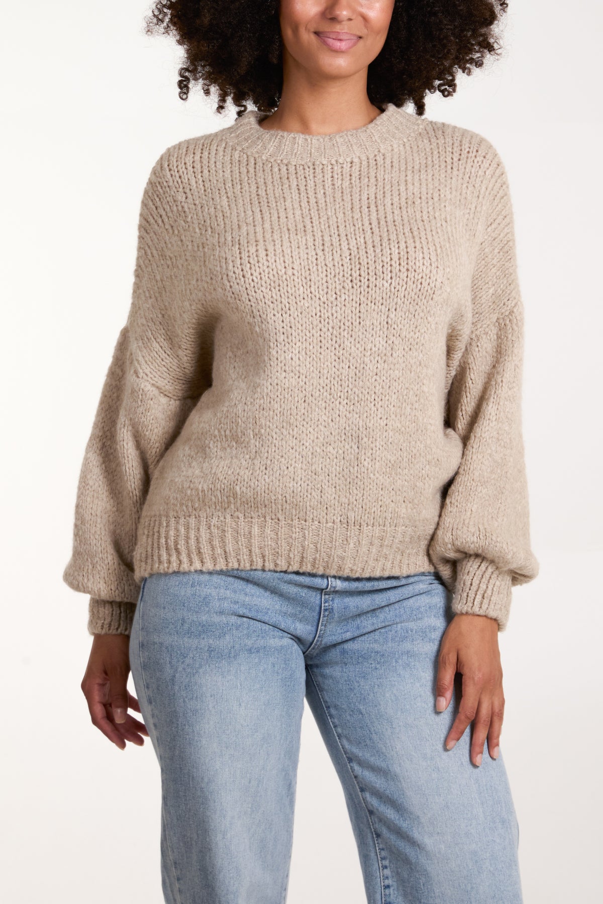 Soft Knit Wide Sleeve Jumper