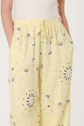 Bandana Trouser With Tie Front & Pockets