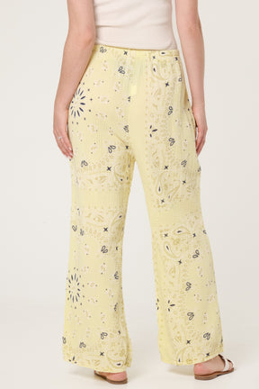 Bandana Trouser With Tie Front & Pockets